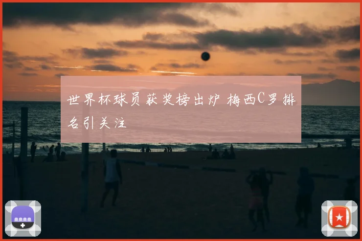 世界杯球员获奖榜出炉 梅西C罗排名引关注